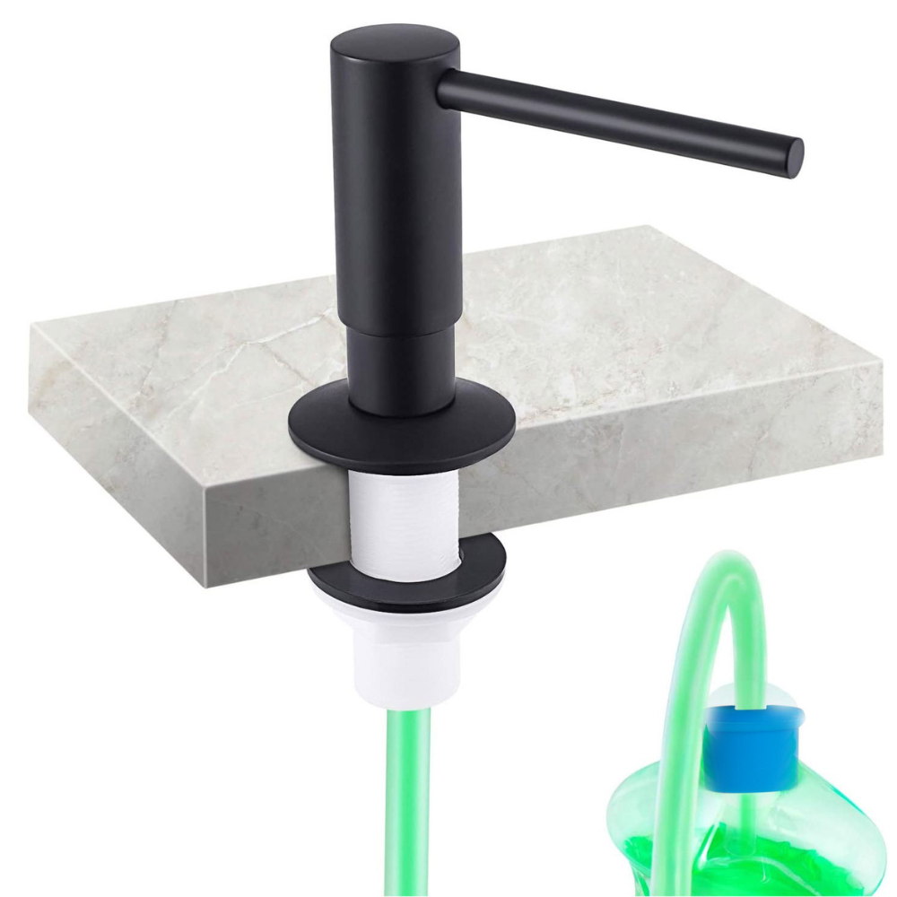 Dosificador de Jabón Liquido Bajo Encimera Negro SAPONE COAL GRIFERS