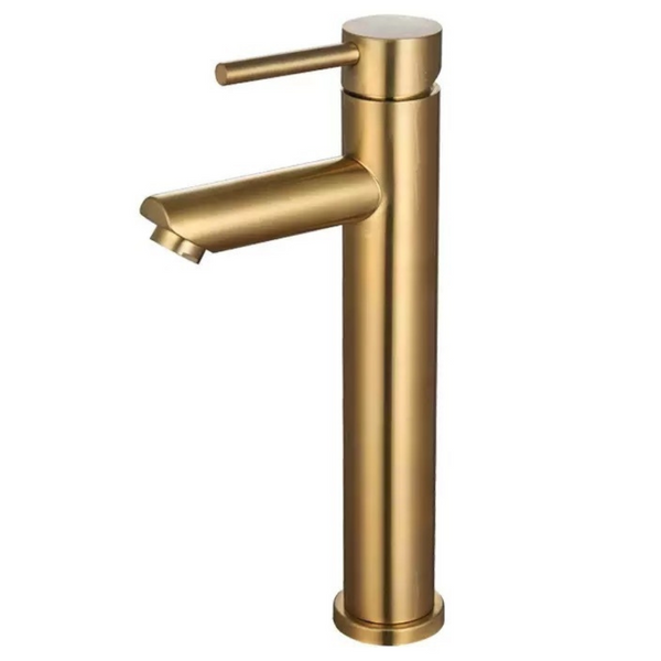 Grifo Lavabo Dorado Caño Alto – ALTADAT AURI GRIFERS