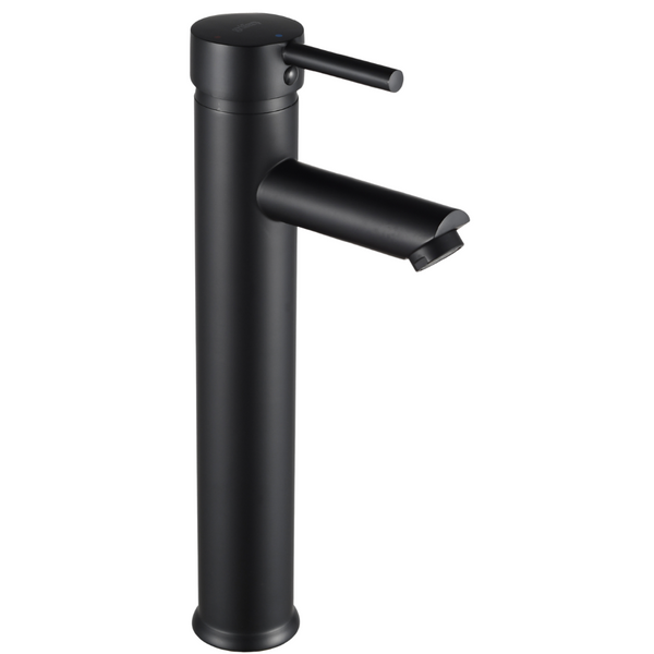 Grifo Lavabo Negro Caño Alto Con Apertura En Frío - ALTADAT COAL GRIFERS
