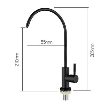 Grifo Osmosis Negro 1 Vía – AQUAPUR COAL GRIFERS