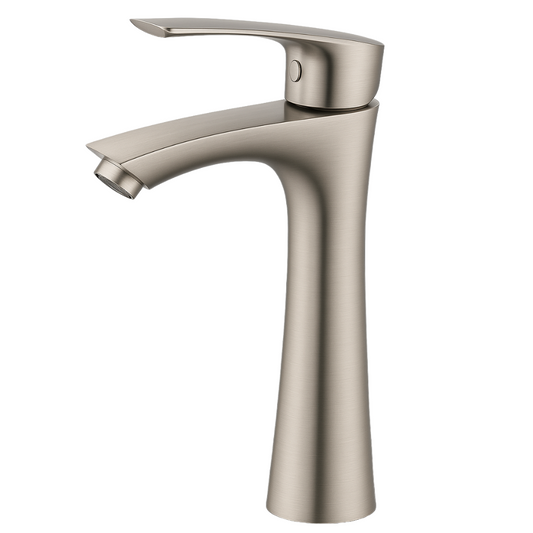 Grifo Lavabo Acero Cepillado Caño Alto – ARCUS ALTUS HIBERA GRIFERS