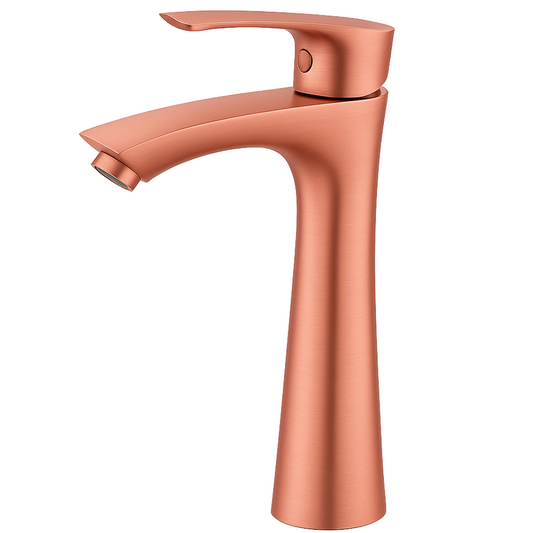 Grifo Lavabo Oro Rosa Caño Alto – ARCUS ALTUS ROSEA GRIFERS