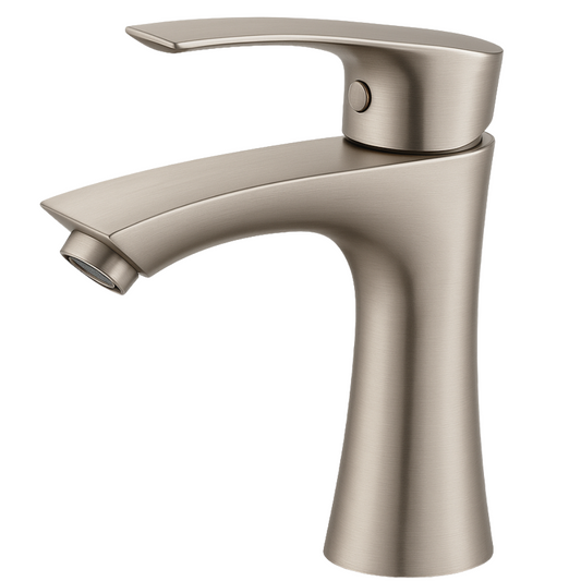 Grifo Lavabo Acero Cepillado Caño Bajo – ARCUS BASIS HIBERA GRIFERS