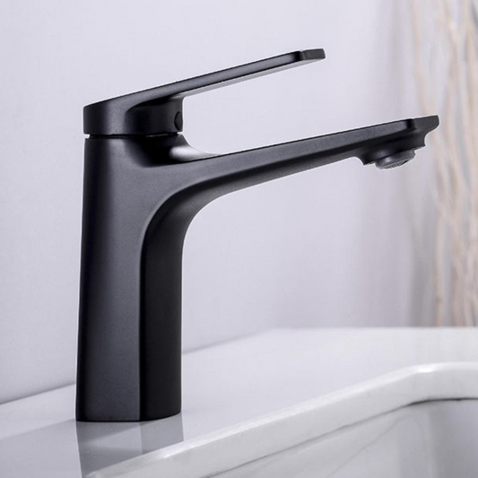 Grifo Lavabo Caño Bajo Negro ELARA COAL GRIFERS