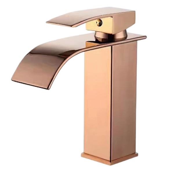 Grifo Lavabo Caño Bajo Oro Rosa EPISCO ROSE GRIFERS