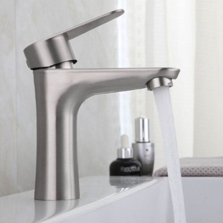 Grifo Lavabo Caño Bajo Acero Pulido ESSENTIALS HIBERA GRIFERS - Interbude