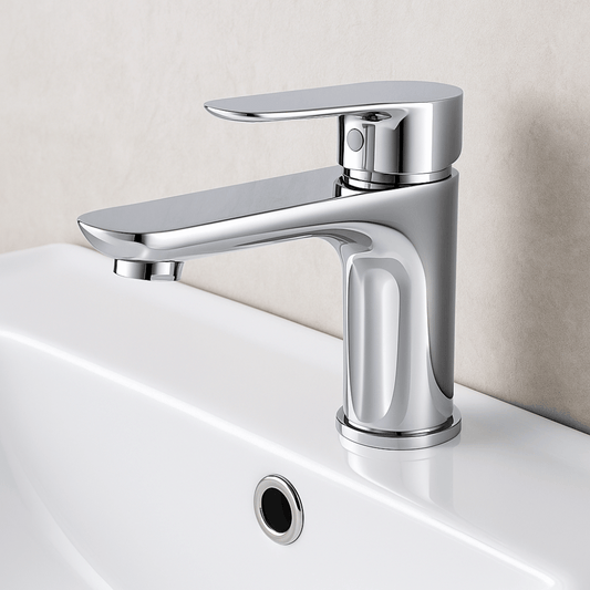 Grifo Lavabo Cromado Caño Bajo – LINEA BASIS CROME GRIFERS