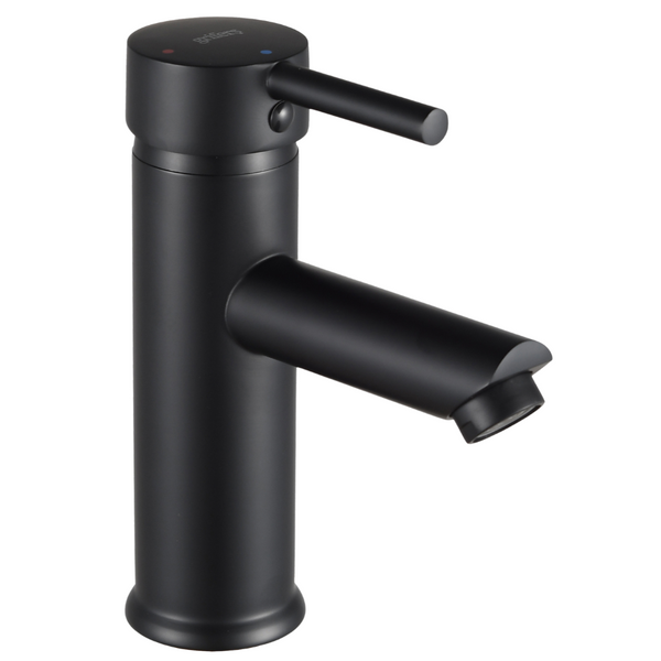 Grifo Lavabo Negro Caño Bajo Con Apertura En Frío - MODICU COAL GRIFERS