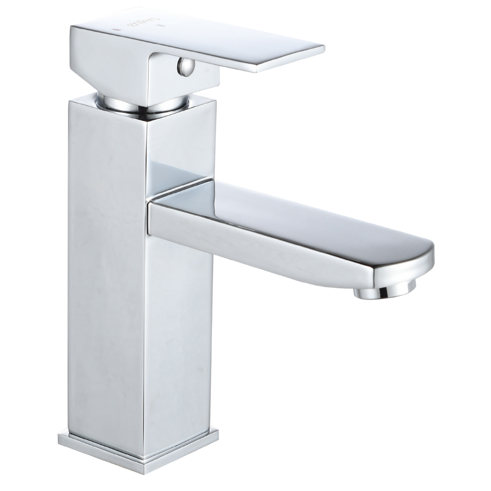 Grifo Lavabo Cromado Caño Bajo Con Apertura En Frío - PARVA CROME GRIFERS
