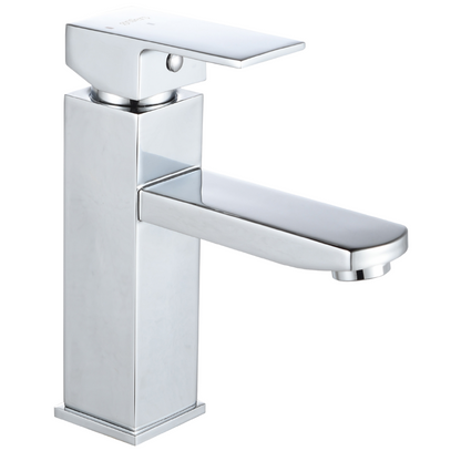 Grifo Lavabo Cromado Caño Bajo Con Apertura En Frío - PARVA CROME GRIFERS