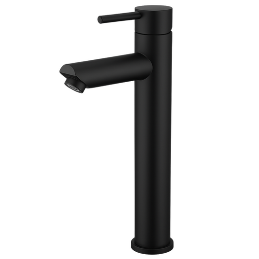 Grifo Lavabo Negro Caño Alto – ROUND ALTUS COAL GRIFERS