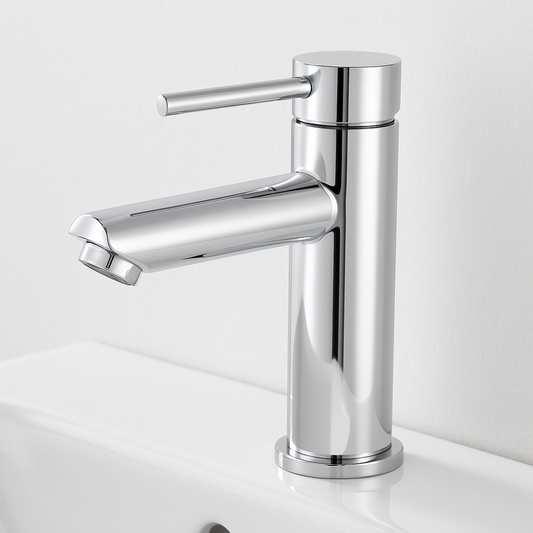 Grifo Lavabo Cromado Caño Bajo – ROUND BASIS CROME GRIFERS