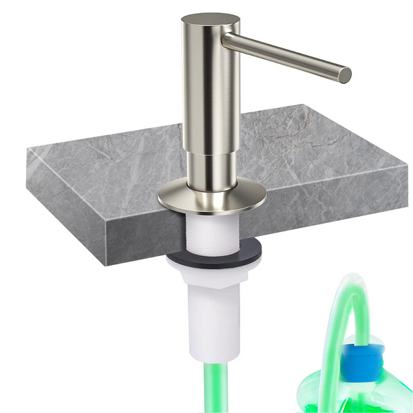 Dosificador de Jabón Liquido Bajo Encimera Acero Cepillado SAPONE HIBERA GRIFERS
