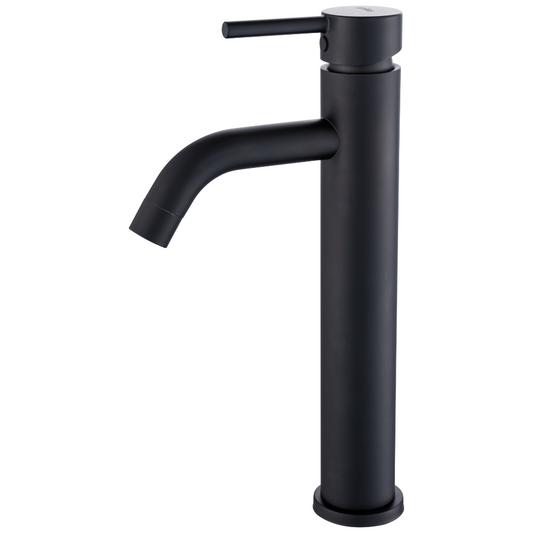 Grifo Lavabo Negro Mate Caño Alto – TUBE ALTUS COAL GRIFERS